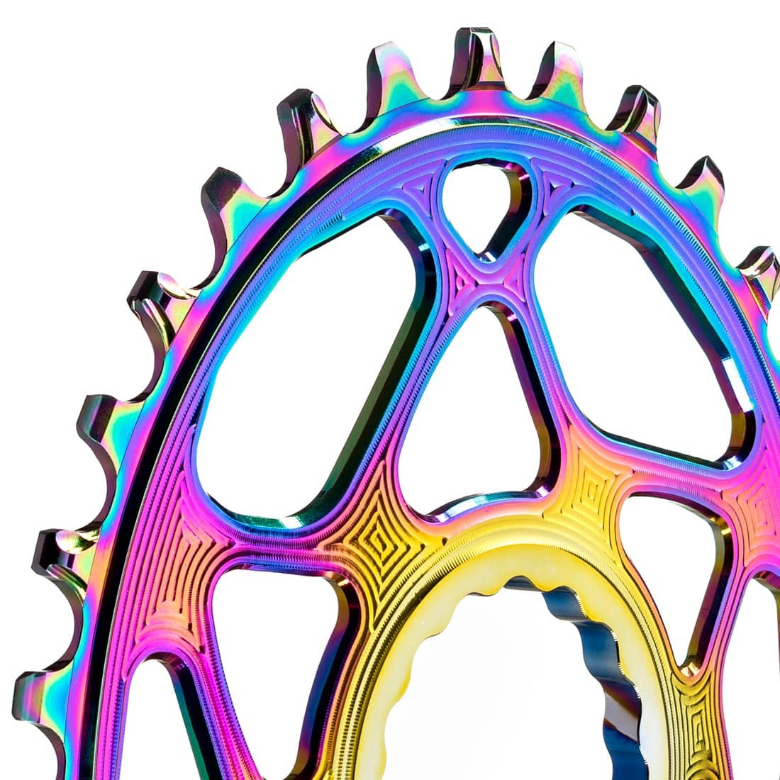 absoluteblack OVAL BOOST narrow wide direct mount cinch chainring for Race Face Rainbow