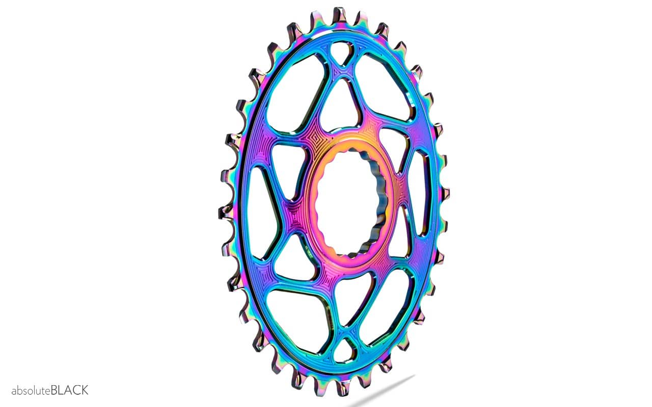 absoluteblack OVAL BOOST narrow wide direct mount cinch chainring for Race Face Rainbow