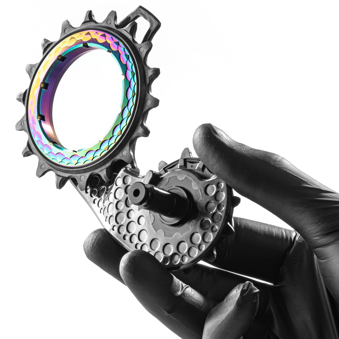 Hollowcage carbon ceramic oversized derailleur pulley cage