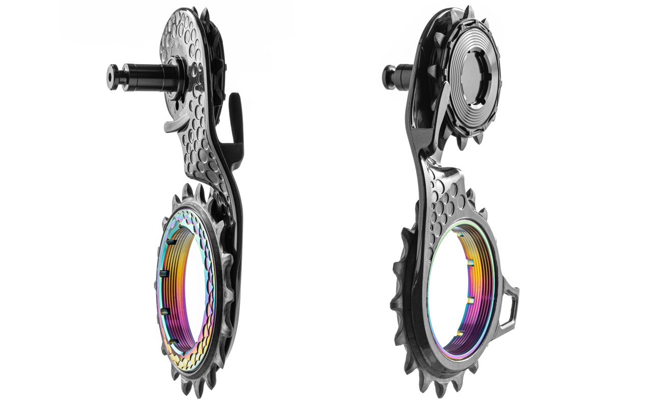 Hollowcage carbon ceramic oversized derailleur pulley cage