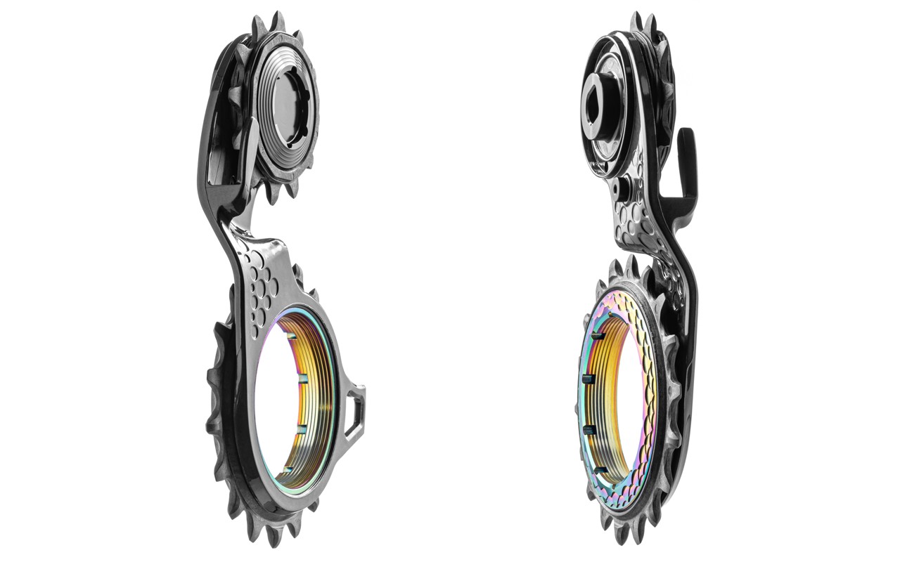 Hollowcage carbon ceramic oversized derailleur pulley cage for Sram AXS