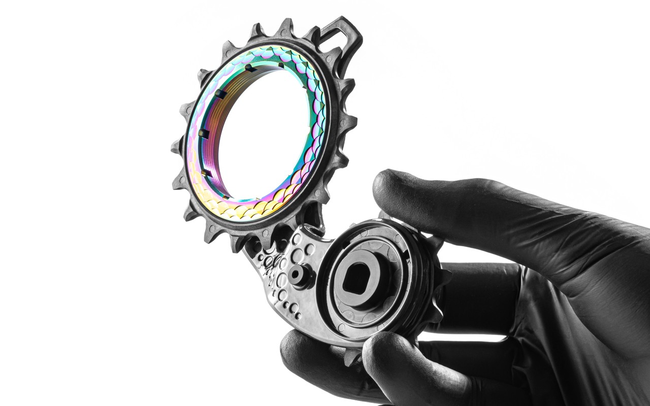 Hollowcage carbon ceramic oversized derailleur pulley cage for Sram AXS