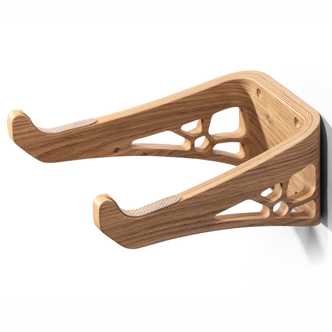 absoluteBLACK Premium Oak Bicycle Wall Hanger