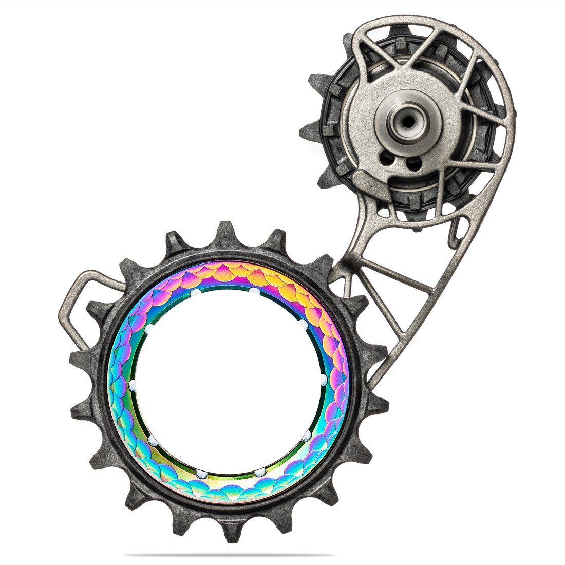 Hollowcage titanium ceramic oversized derailleur pulley cage