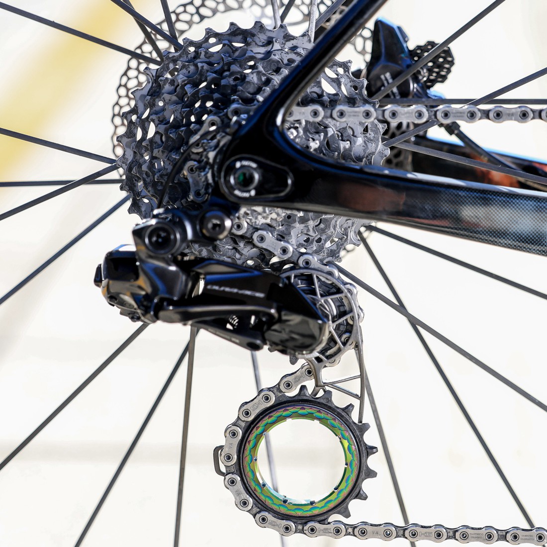 Hollowcage titanium ceramic oversized derailleur pulley cage