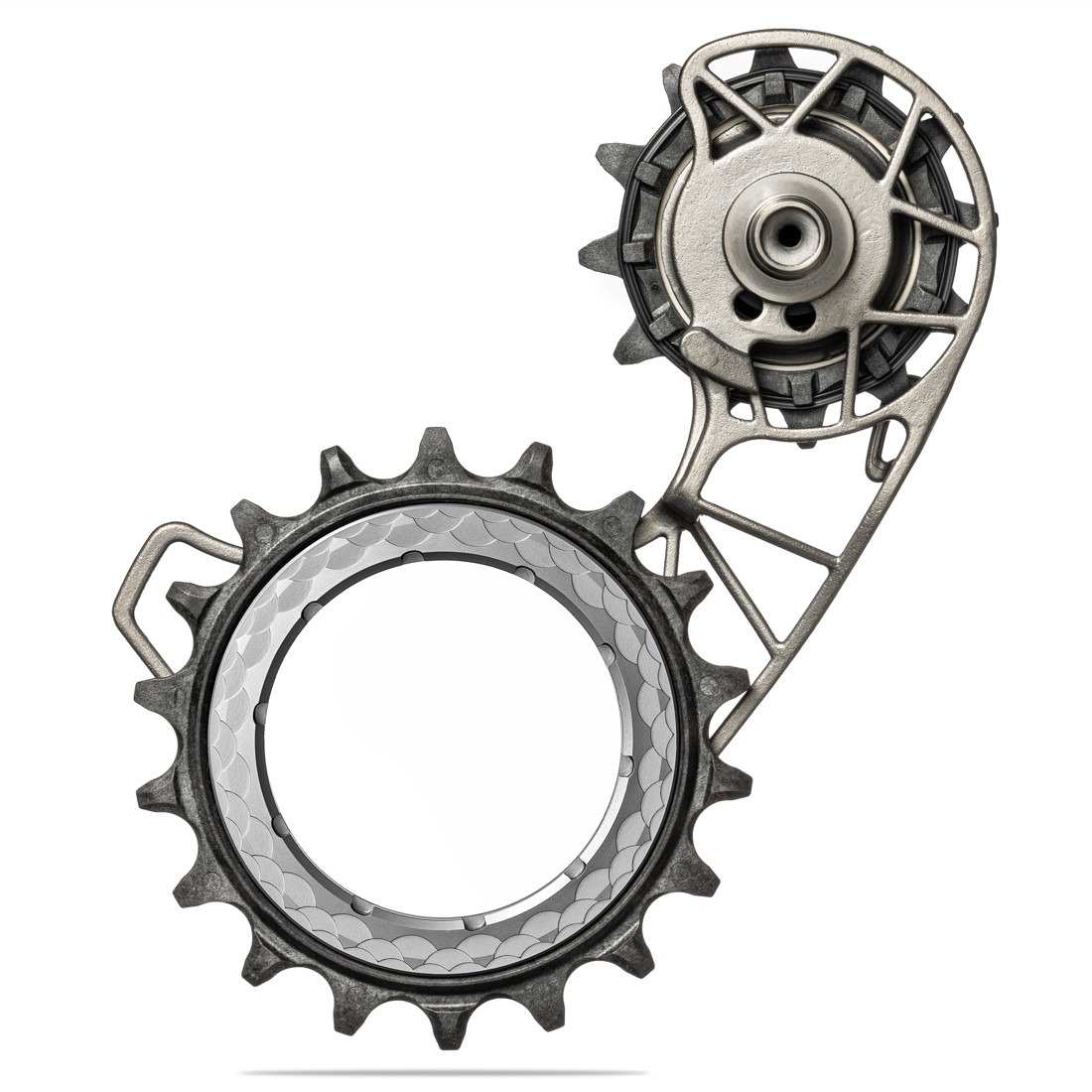 Hollowcage titanium ceramic oversized derailleur pulley cage