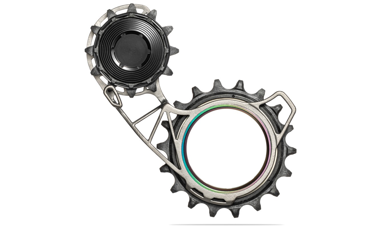 Hollowcage titanium ceramic oversized derailleur pulley cage