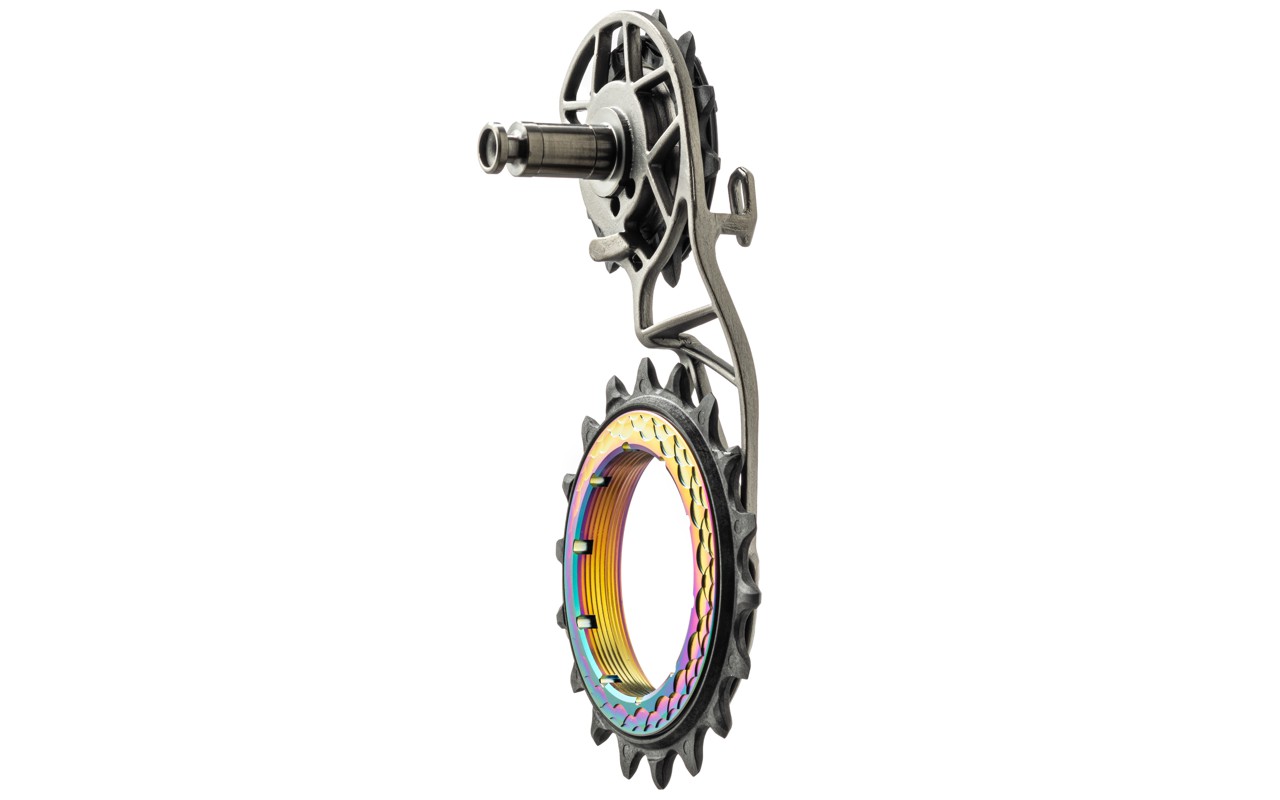 Hollowcage titanium ceramic oversized derailleur pulley cage