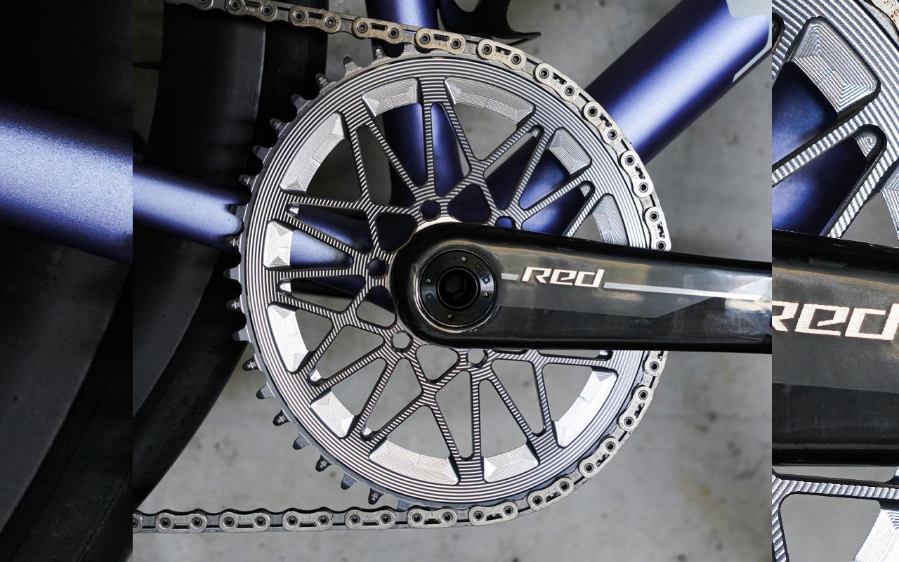 OVAL AXS chainring for SRAM Road-Gravel 8 bolt