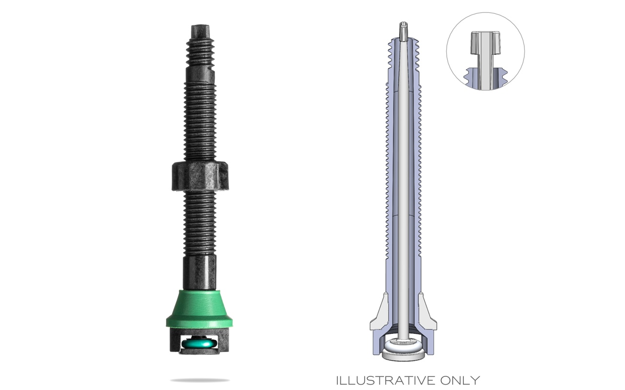 absoluteBLACK Aether carbon ultra-light tubeless valves