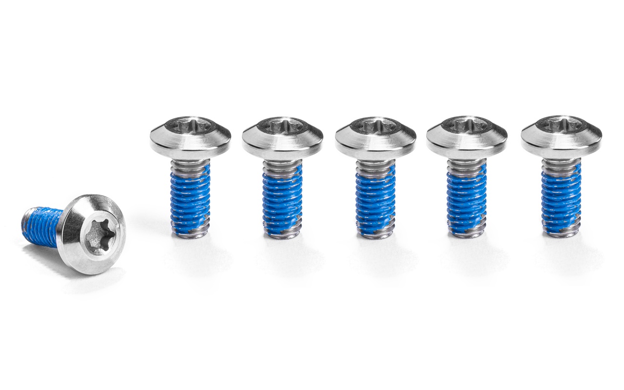 absoluteBLACK Titanium ISO disc rotor bolt kit