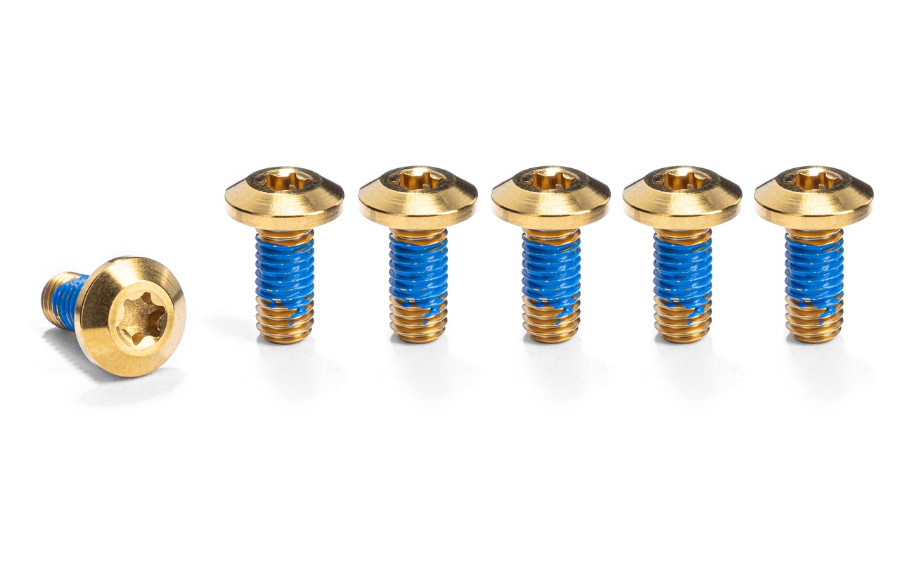 absoluteBLACK Titanium ISO disc rotor bolt kit