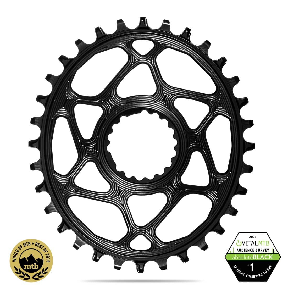 Trofast Ring tilbage klynke absoluteBLACK | Cannondale OVAL direct mount chainring for F-si