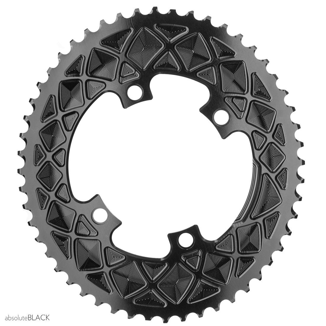 ABSOLUTE BLACK Chainring Absoluteblack Oval 110Mm 46T 4B 2X 9100 Gy 
