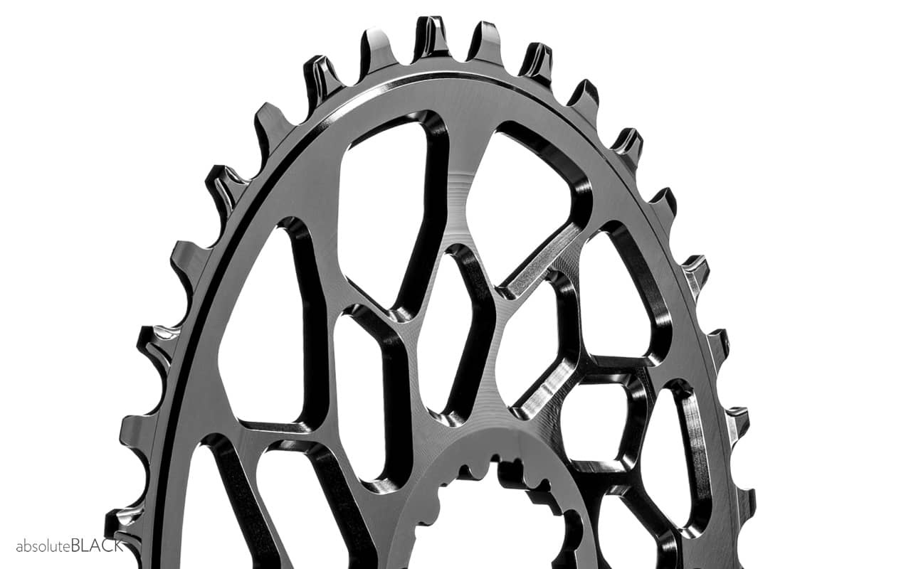 absoluteBLACK CX 1x OVAL N/W traction chainring for Sram