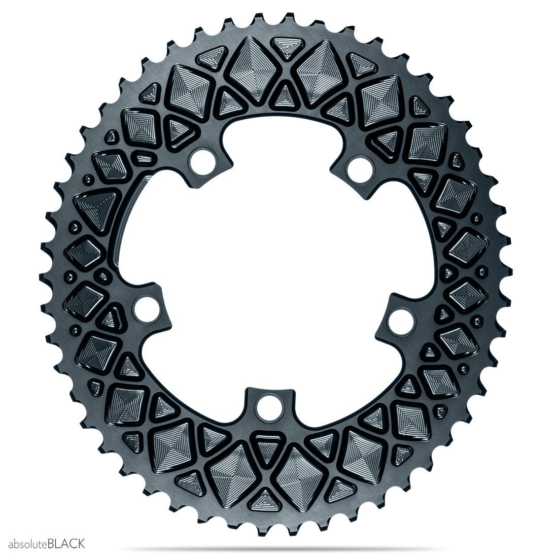 absoluteBLACK | Premium Road OVAL 2x 110/5bcd chainrings