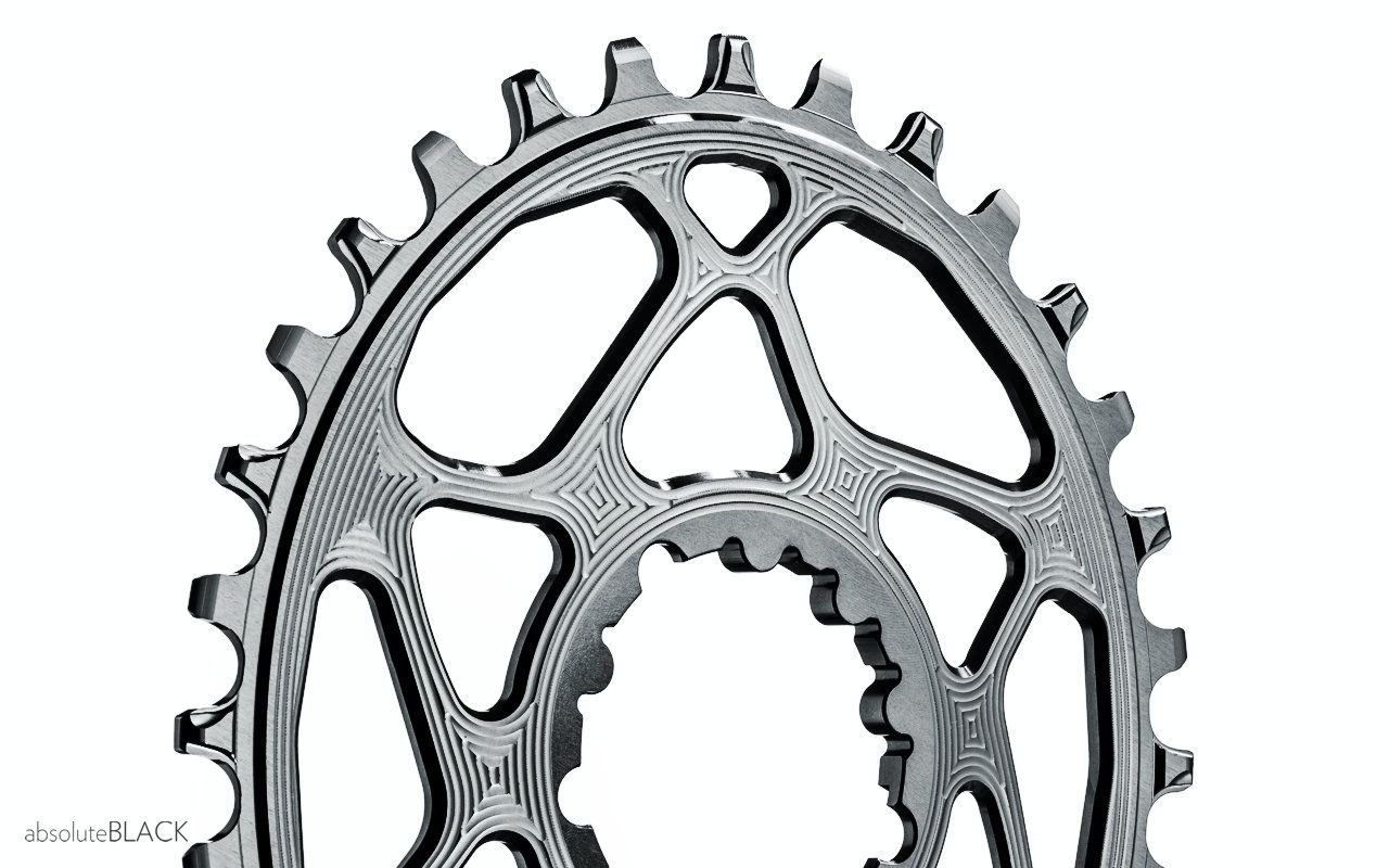 absoluteBLACK Oval Narrow-Wide Direct Mount Chainring 32t SRAM 3-Bolt 3mm Offset