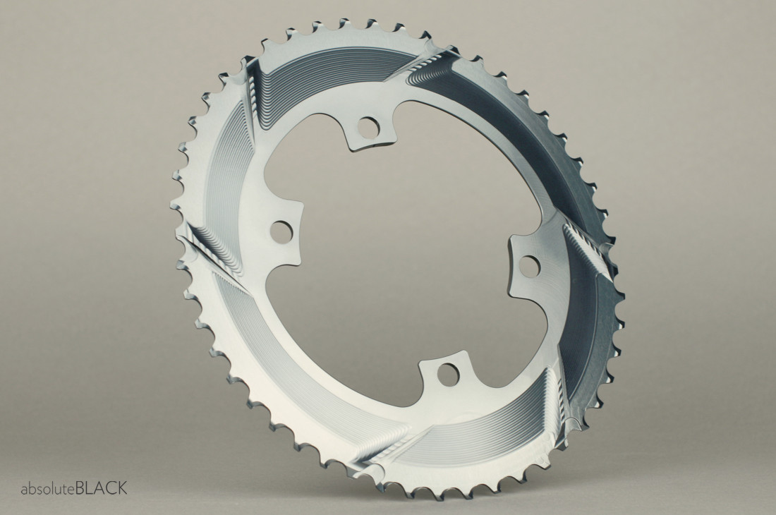 Silver Series OVAL ROAD 2X 110/4 BCD chainring for DA9000, 6800, 5800