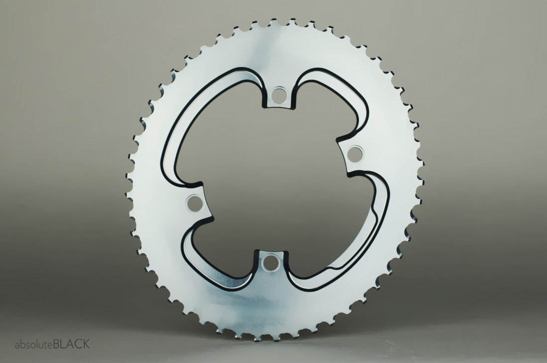 Silver Series OVAL ROAD 2X 110/4 BCD chainring for DA9000, 6800, 5800