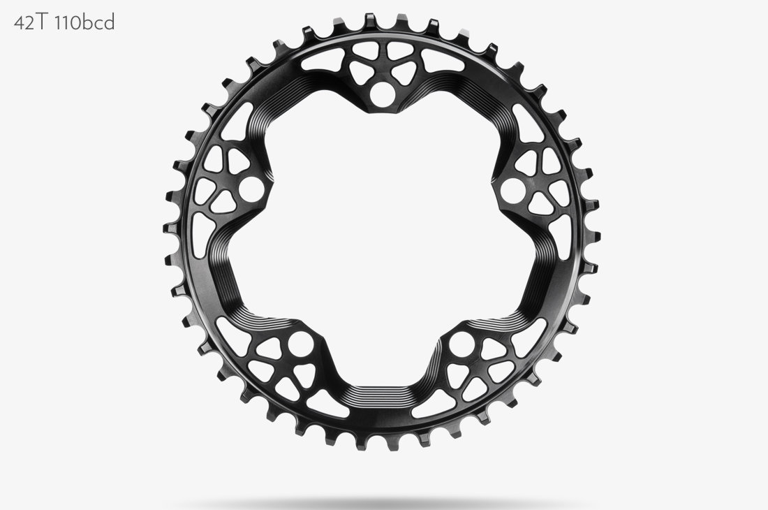 absoluteBLACK | Round Cyclocross 1X 110/130 bcd chainring