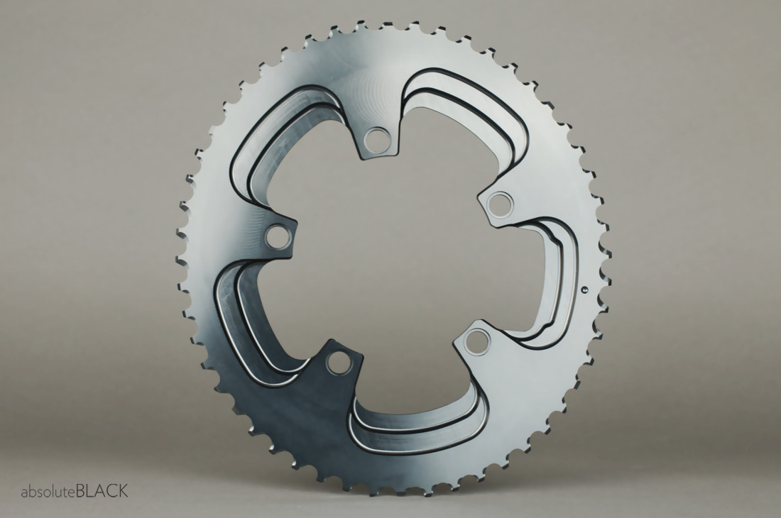 silver series OVAL ROAD 2X 110/5 BCD chainring