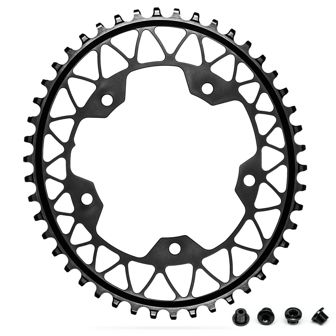 GRAVEL 1X OVAL 110/5 BCD N/W TRACTION CHAINRING