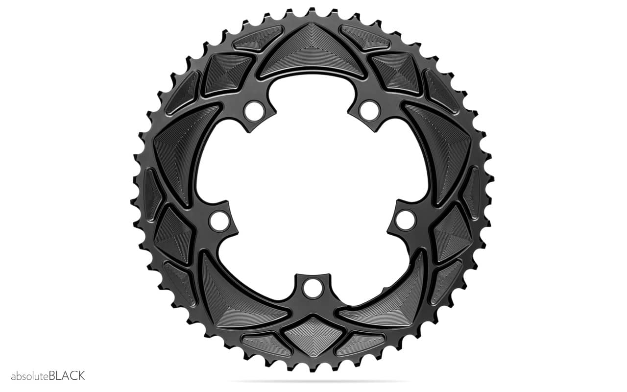 Absolute Black Round chainring black 5x110BCD 34T 