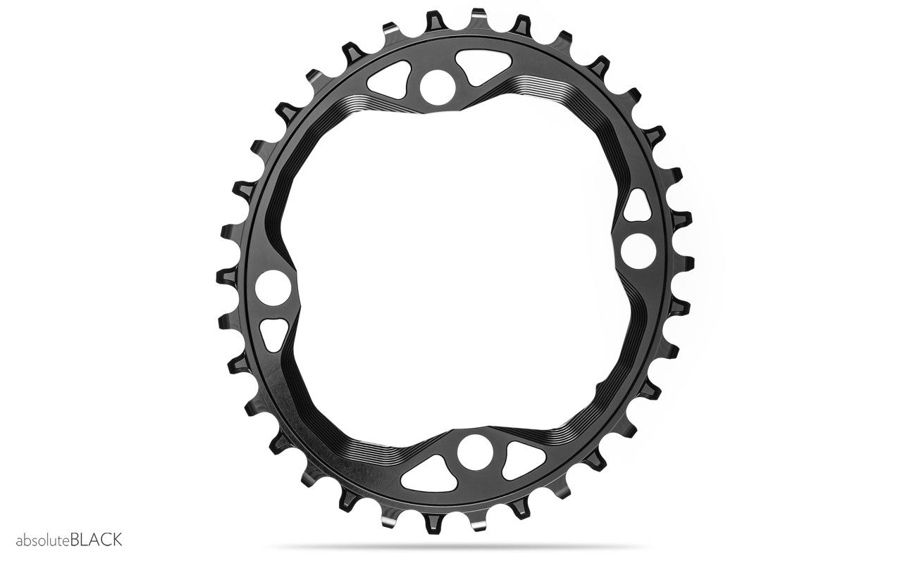 absoluteblack OVAL 104bcd traction chainring for Hyperglide+ 12spd chain