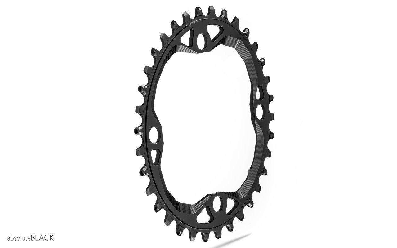 absoluteblack OVAL 104bcd traction chainring for Hyperglide+ 12spd chain