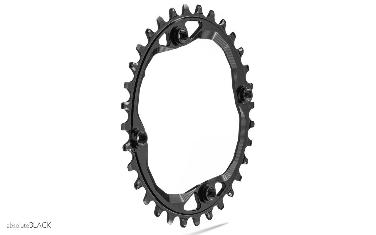 absoluteblack OVAL 104bcd traction chainring for Hyperglide+ 12spd chain