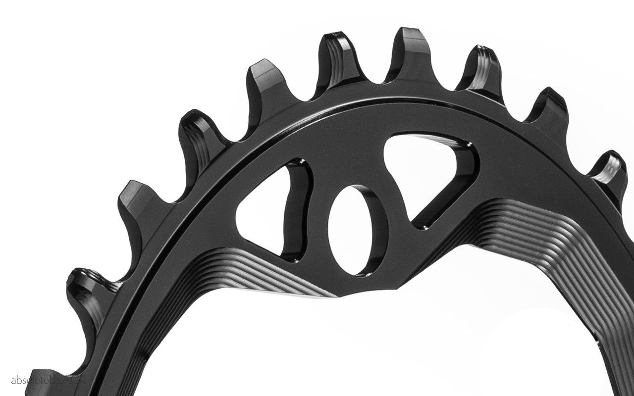 absoluteblack OVAL 104bcd traction chainring for Hyperglide+ 12spd chain