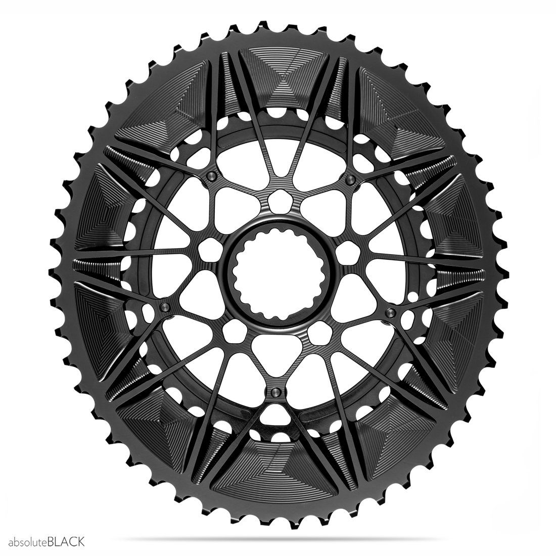 absoluteblack spidering oval chainring for Cannondale sisl