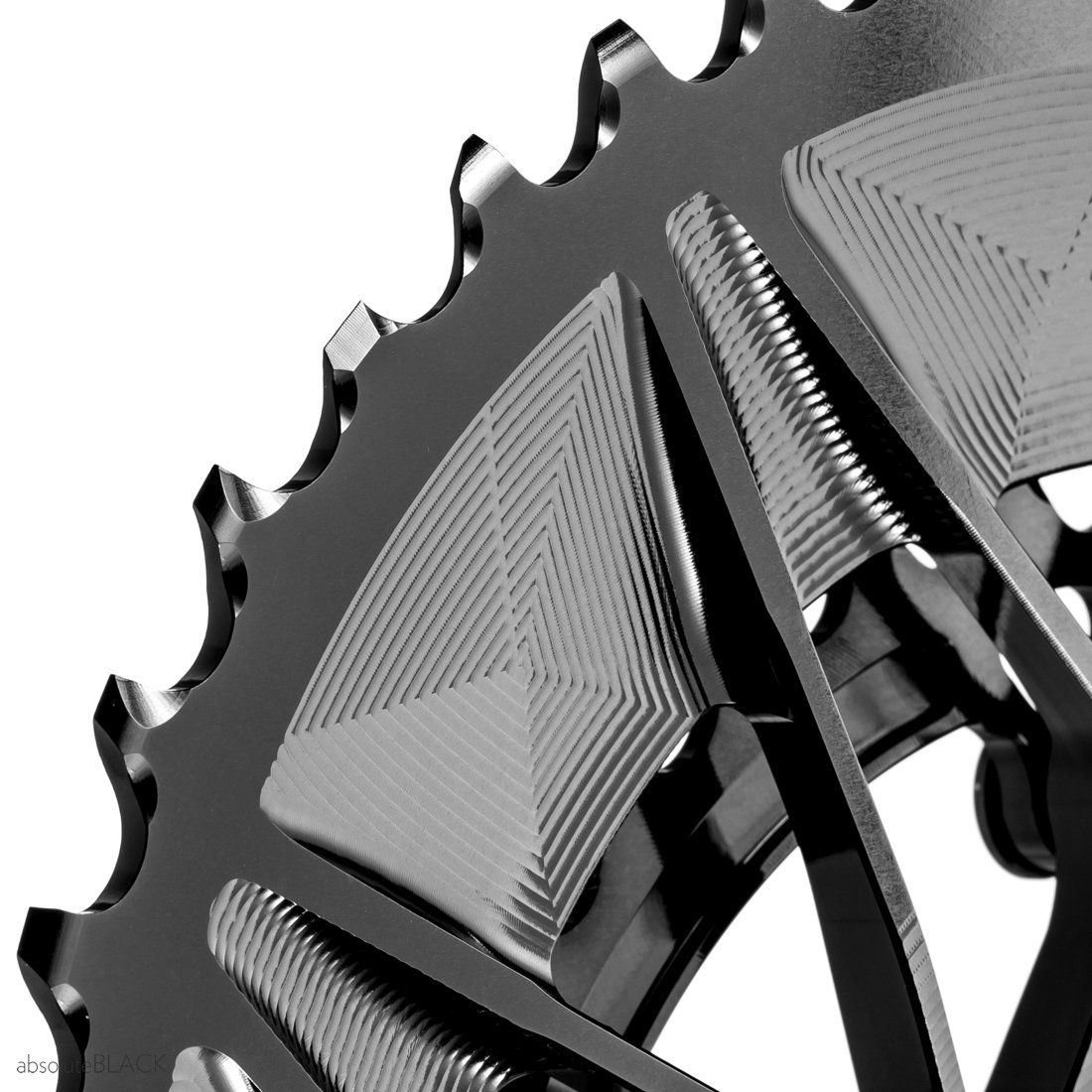 absoluteblack spidering oval chainring for Cannondale sisl