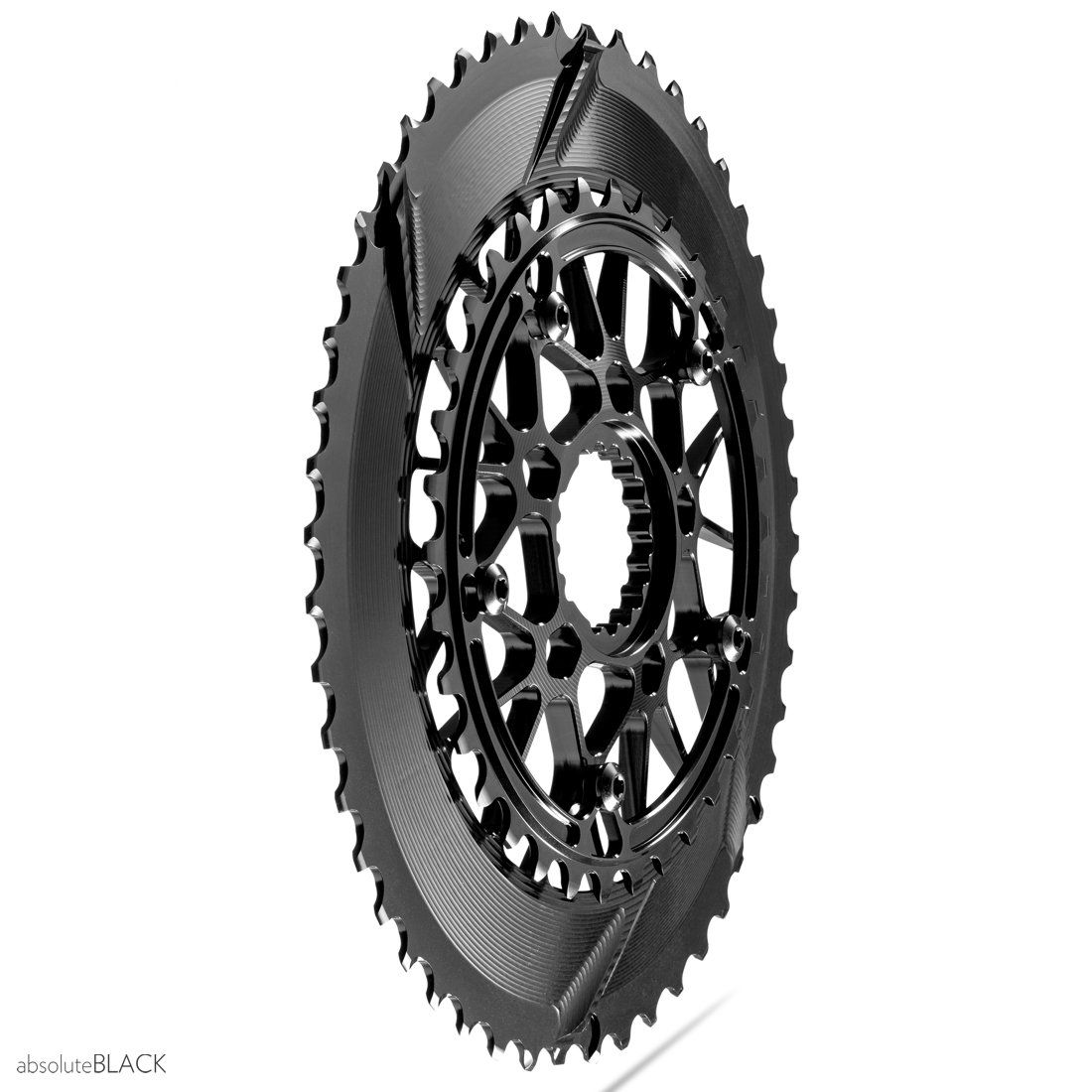 absoluteblack spidering oval chainring for Cannondale sisl