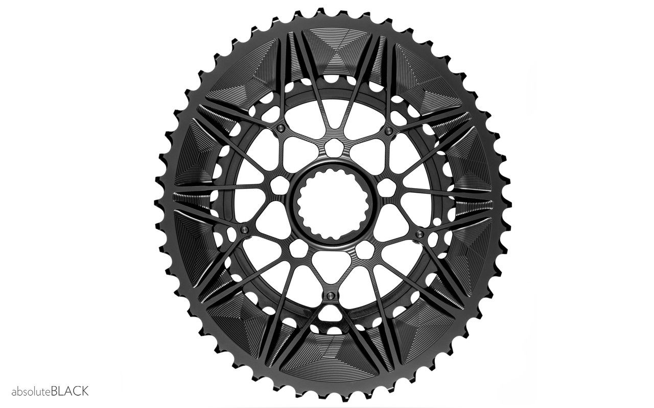 absoluteblack spidering oval chainring for Cannondale sisl