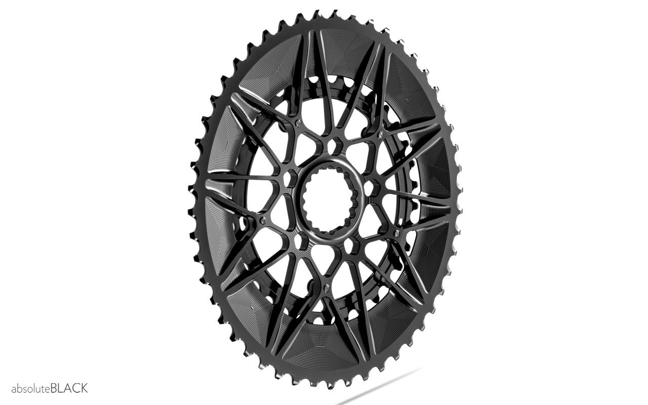 absoluteblack spidering oval chainring for Cannondale sisl