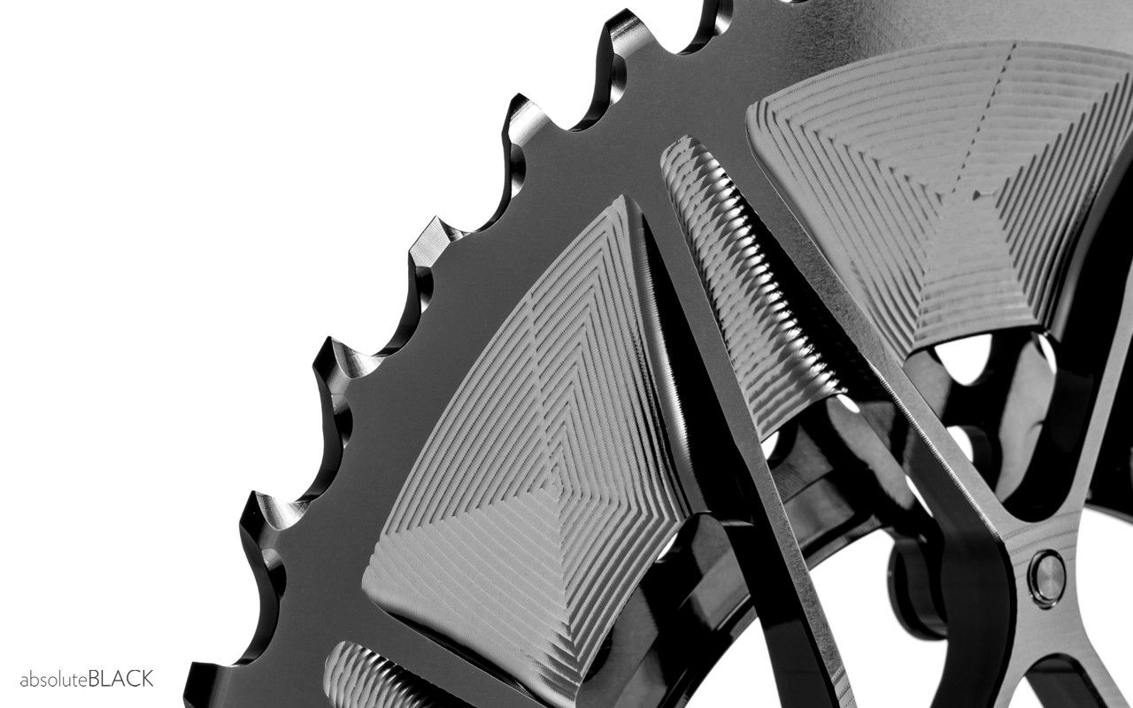 absoluteblack spidering oval chainring for Cannondale sisl