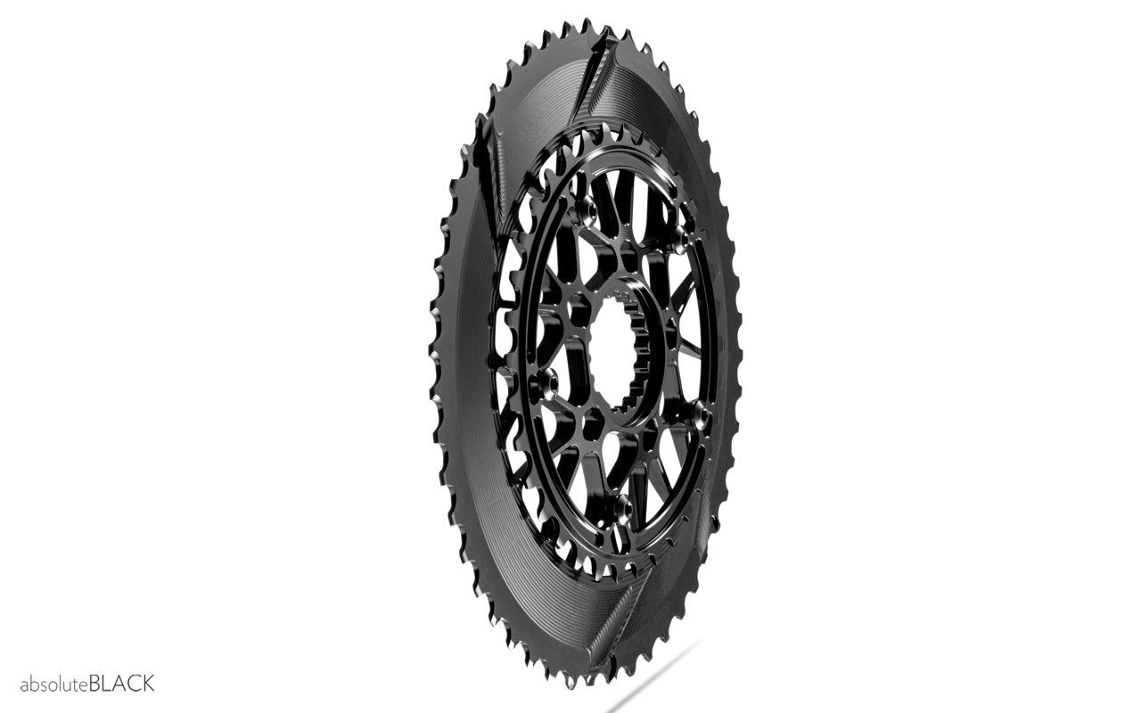 absoluteblack spidering oval chainring for Cannondale sisl