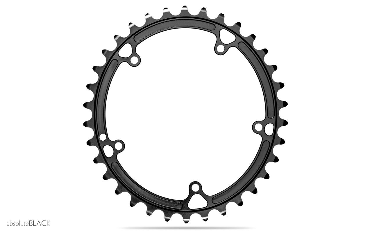 absoluteblack spidering oval chainring for Cannondale sisl