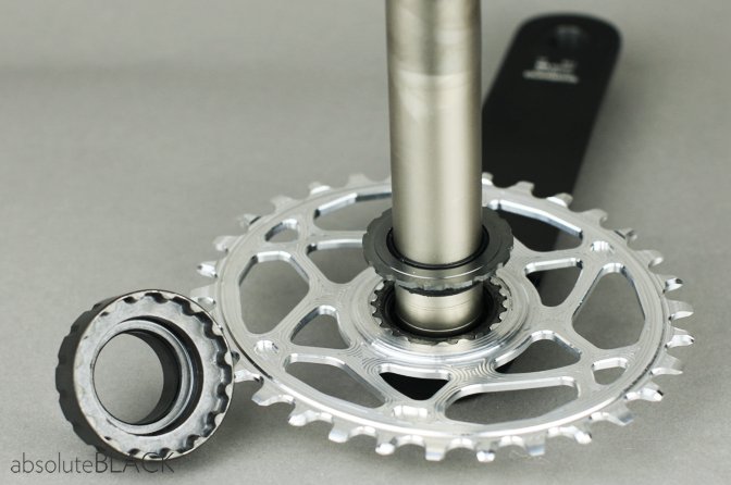 How to mount Absoluteblack oval chainring for XTR M9100